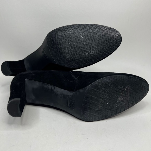 STUART WEITZMAN SPAIN🇪🇸MADE Suede Pumps Booties Chunky Heel OW88728 Size 10 - Picture 15 of 16